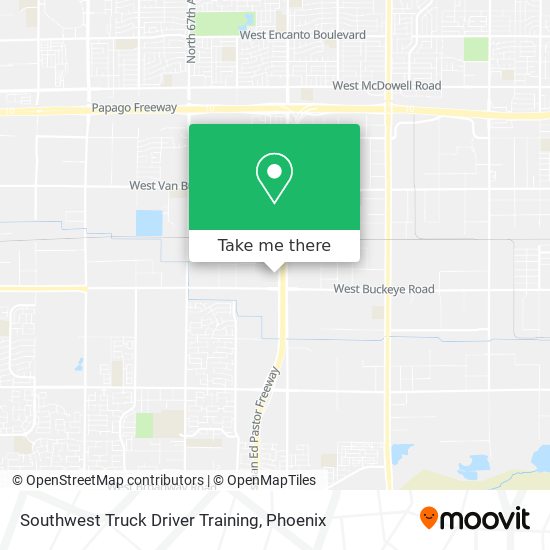 Mapa de Southwest Truck Driver Training