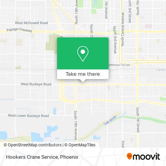 Hookers Crane Service map