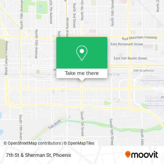 Mapa de 7th St & Sherman St