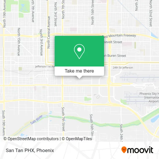 Mapa de San Tan PHX