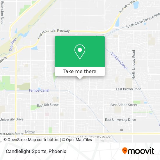 Candlelight Sports map