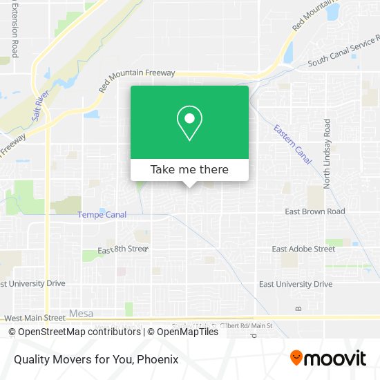 Quality Movers for You map