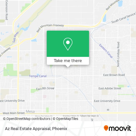 Az Real Estate Appraisal map