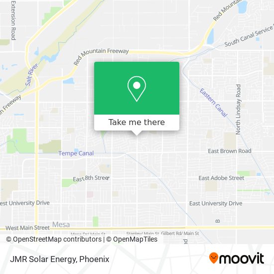 Mapa de JMR Solar Energy