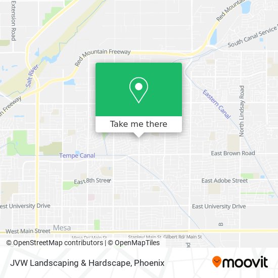 JVW Landscaping & Hardscape map