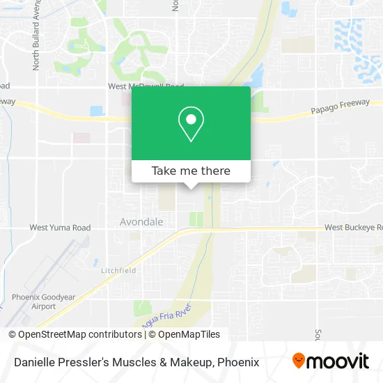 Danielle Pressler's Muscles & Makeup map