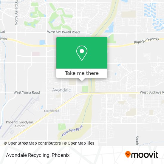 Avondale Recycling map