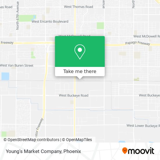 Mapa de Young's Market Company