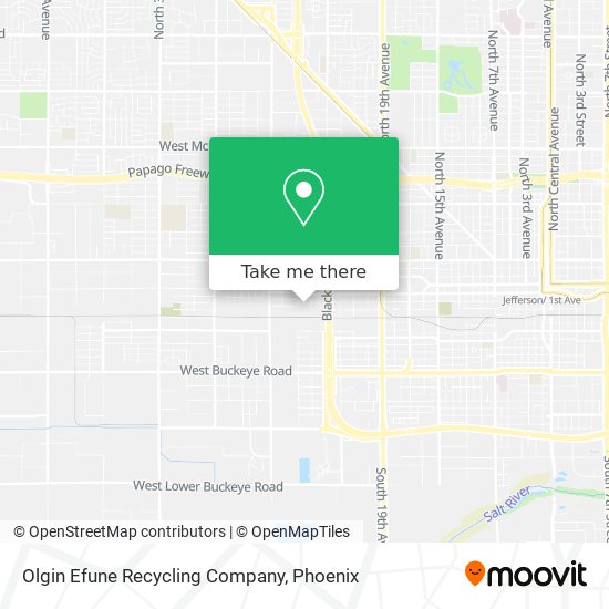 Olgin Efune Recycling Company map