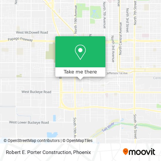 Robert E. Porter Construction map