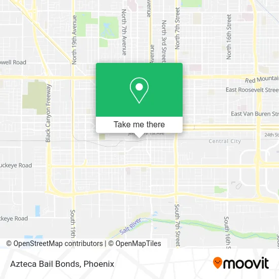 Azteca Bail Bonds map