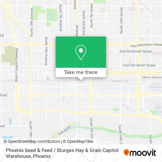 Mapa de Phoenix Seed & Feed / Sturges Hay & Grain Capitol Warehouse