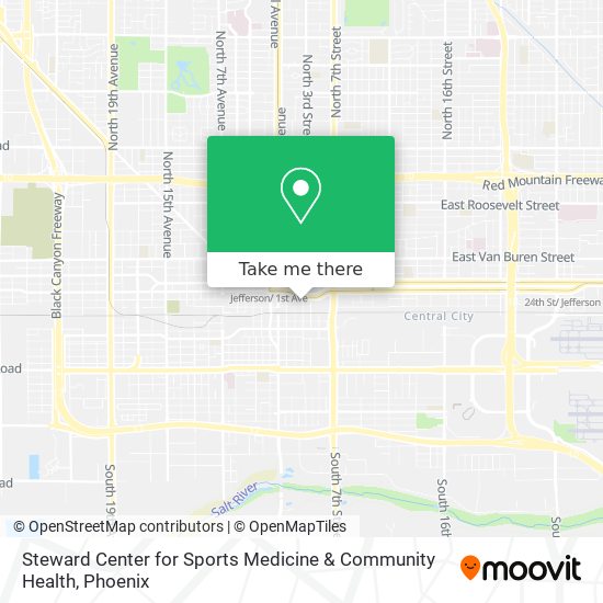 Mapa de Steward Center for Sports Medicine & Community Health