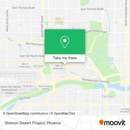 Stetson Desert Project map