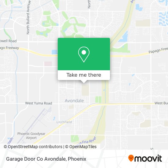 Garage Door Co Avondale map