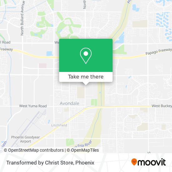 Transformed by Christ Store map