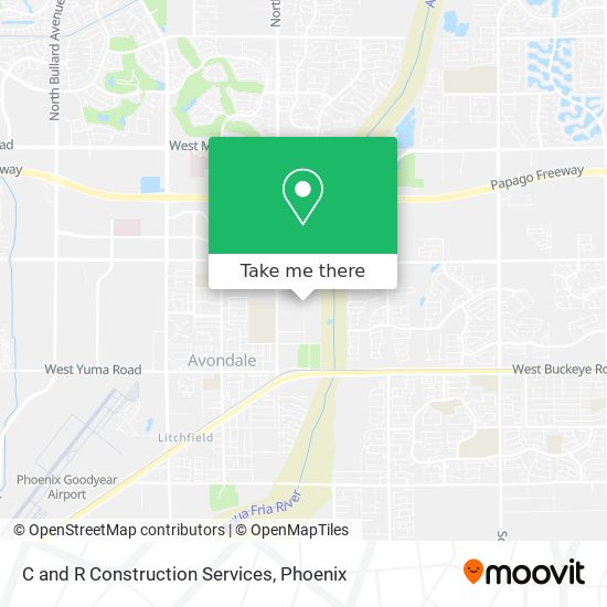 C and R Construction Services map
