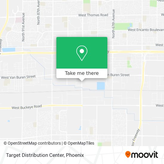 Target Distribution Center map