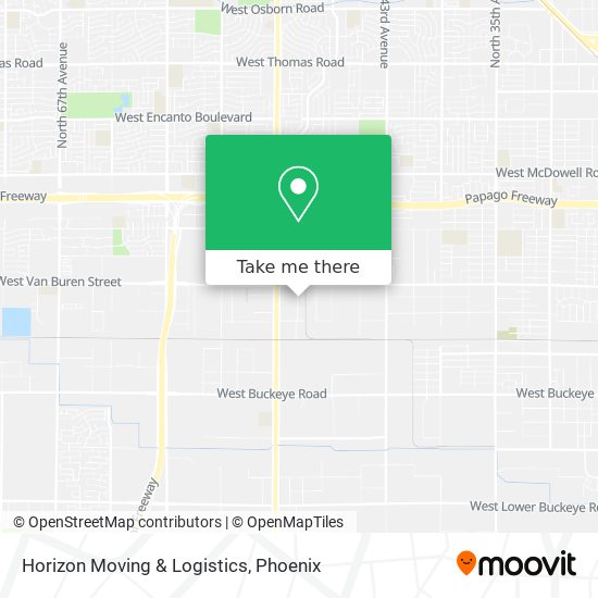 Horizon Moving & Logistics map