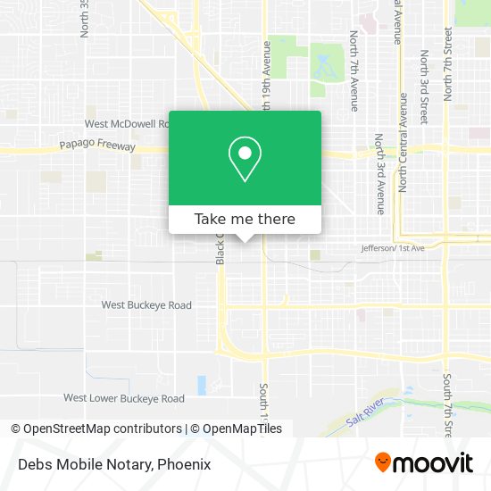 Mapa de Debs Mobile Notary