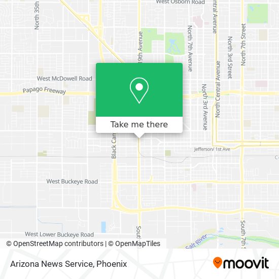 Arizona News Service map