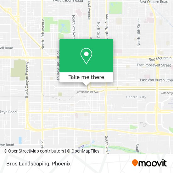 Mapa de Bros Landscaping