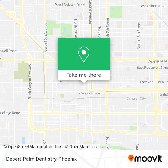 Mapa de Desert Palm Dentistry