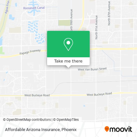 Mapa de Affordable Arizona Insurance