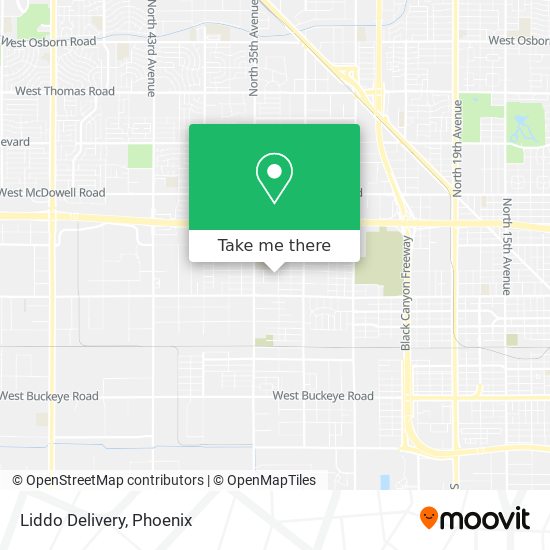 Liddo Delivery map