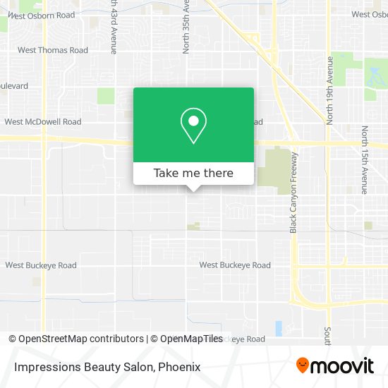 Mapa de Impressions Beauty Salon