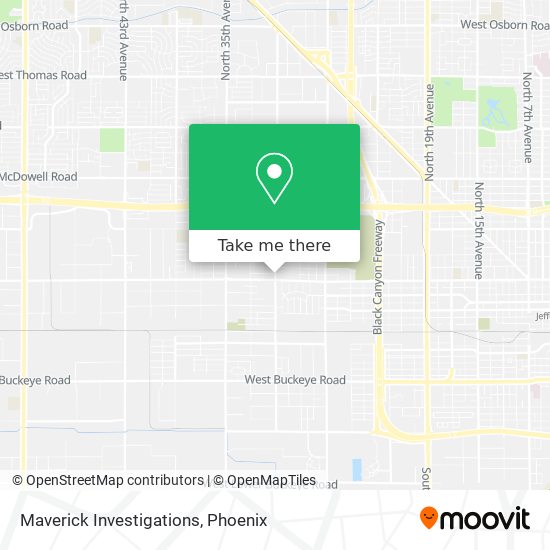 Maverick Investigations map