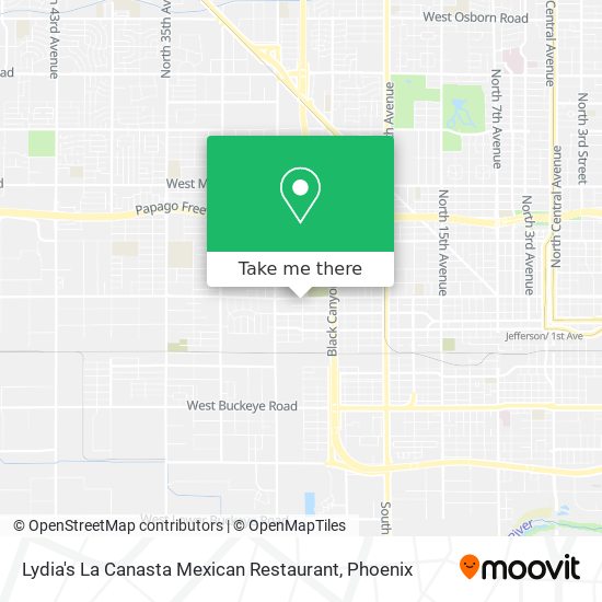 Lydia's La Canasta Mexican Restaurant map