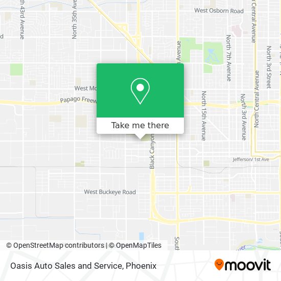 Oasis Auto Sales and Service map