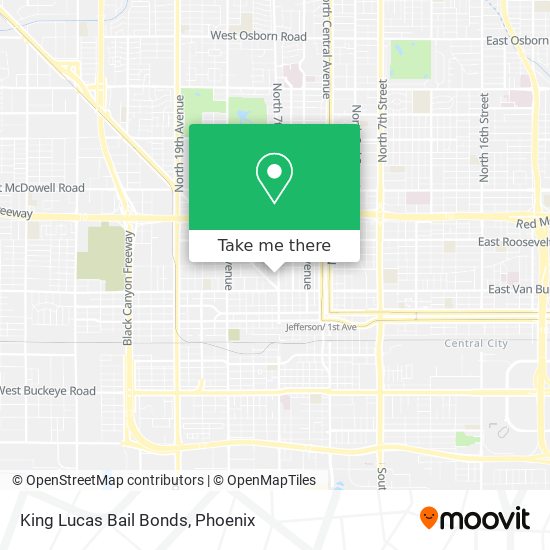 King Lucas Bail Bonds map