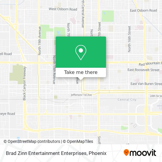 Brad Zinn Entertainment Enterprises map
