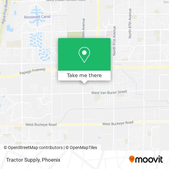 Mapa de Tractor Supply