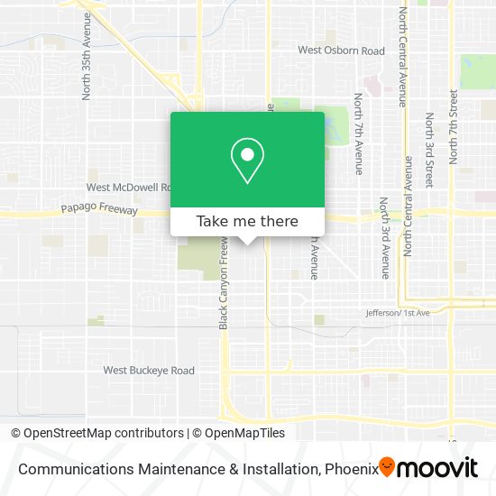 Mapa de Communications Maintenance & Installation