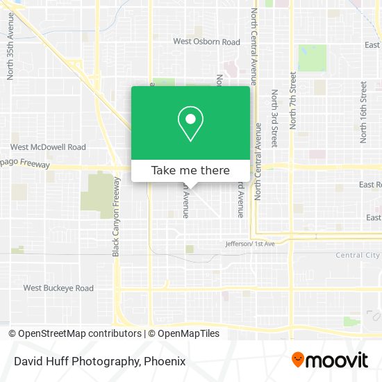 David Huff Photography map