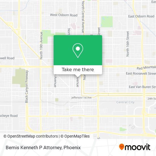 Bemis Kenneth P Attorney map