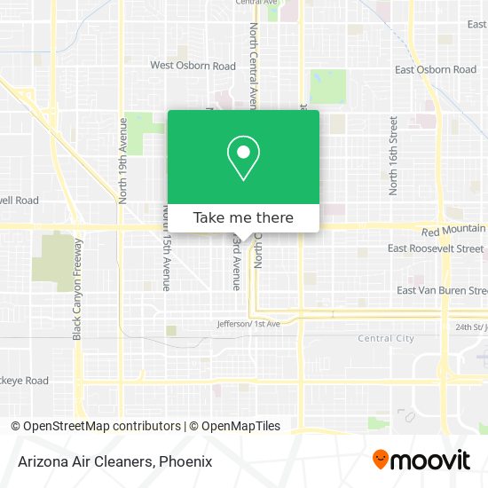 Mapa de Arizona Air Cleaners