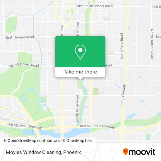Moyles Window Cleaning map