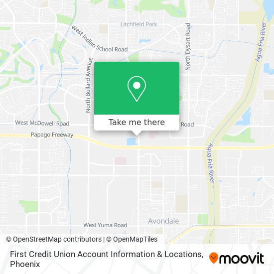 Mapa de First Credit Union Account Information & Locations