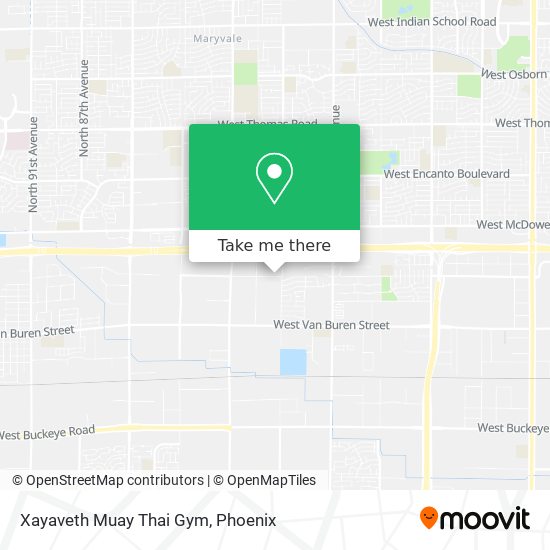 Mapa de Xayaveth Muay Thai Gym