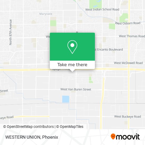 WESTERN UNION map