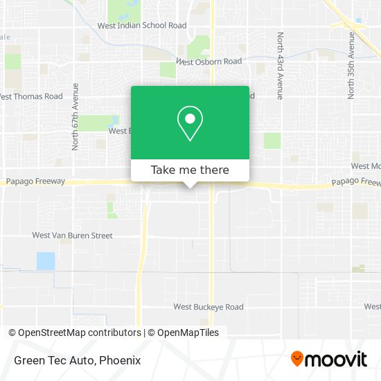 Mapa de Green Tec Auto