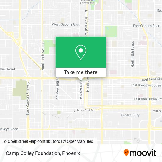 Camp Colley Foundation map