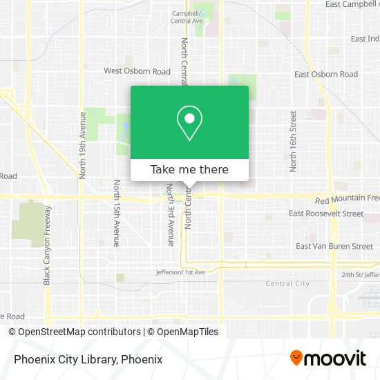 Phoenix City Library map
