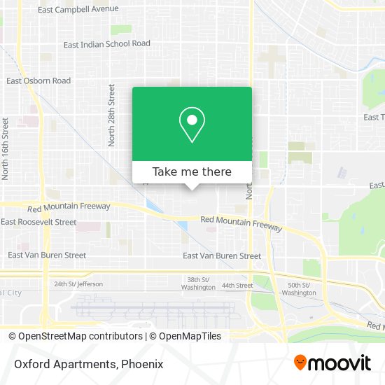 Oxford Apartments map