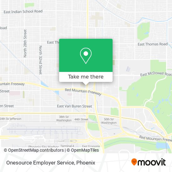 Onesource Employer Service map