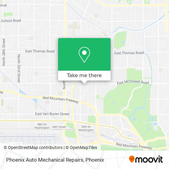 Phoenix Auto Mechanical Repairs map